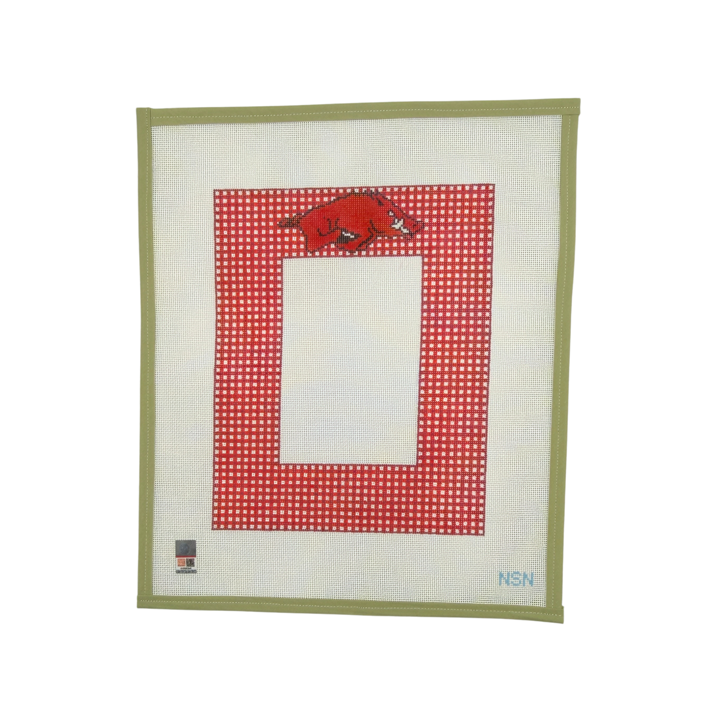 Razorback Gingham Picture Frame