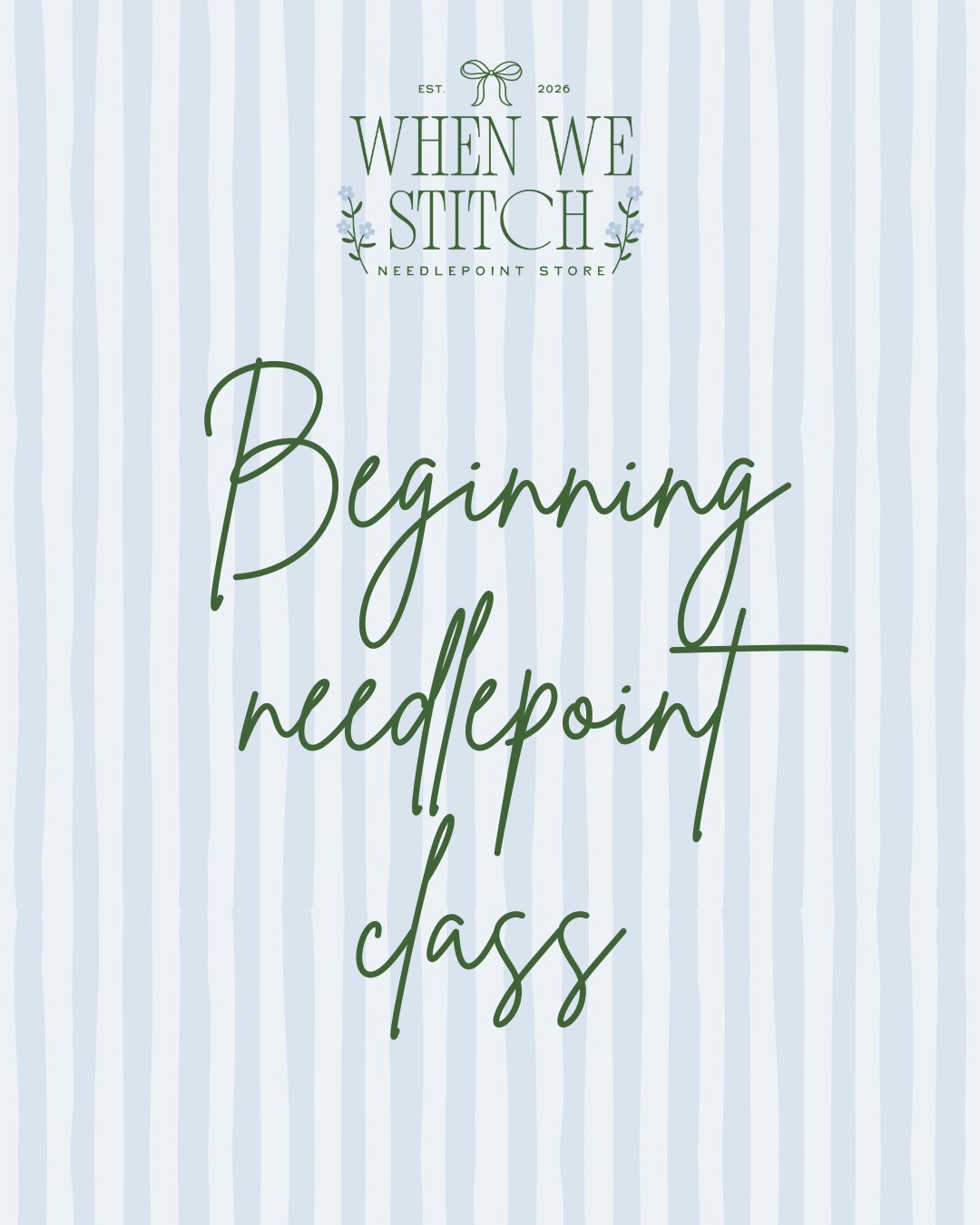 June Beginner Needlepoint Class