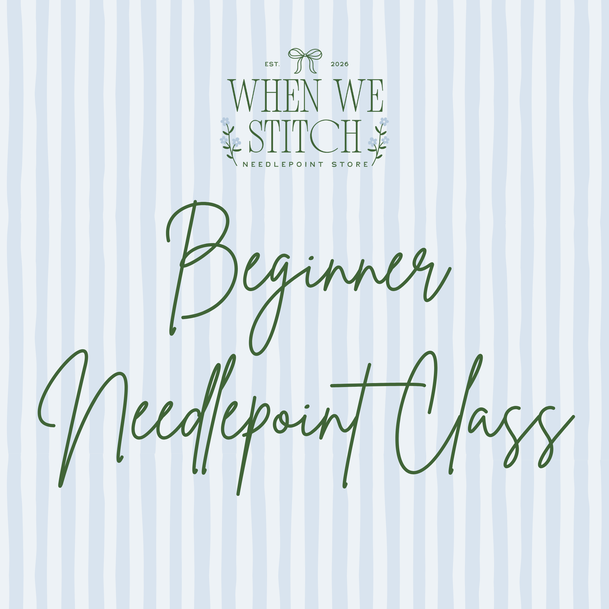 October Beginner Needlepoint Class