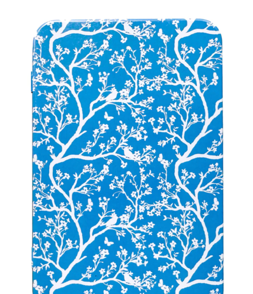Blue Trailing Floral Tin Box with Magnet (Copy)