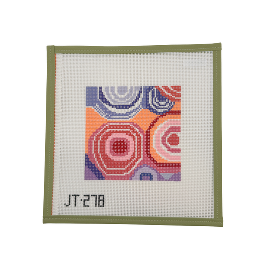 Peach Geometric Coaster
