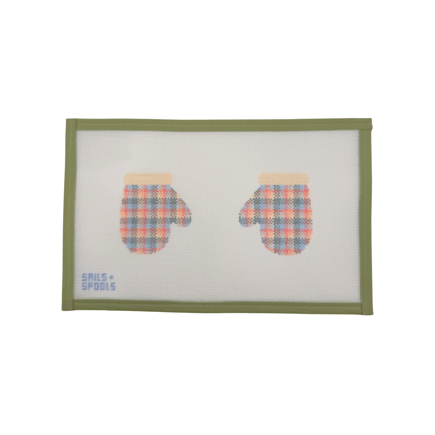 Pastel Plaid Mittens