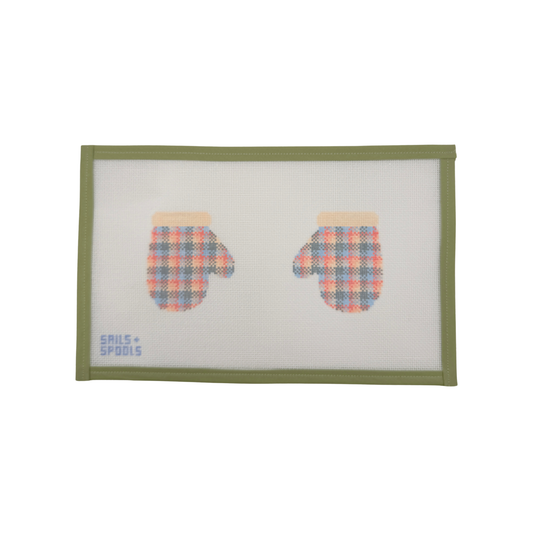 Pastel Plaid Mittens