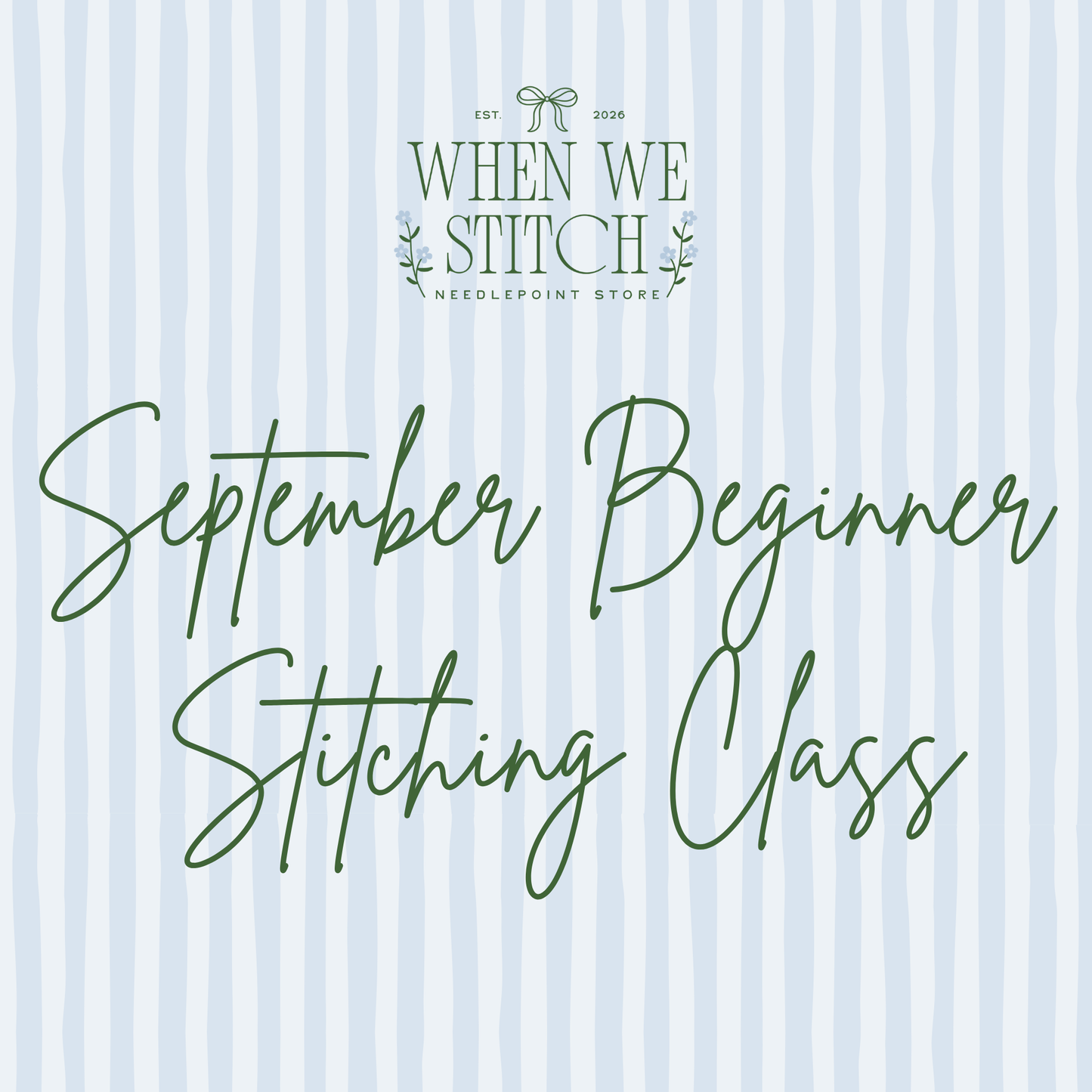September Beginner Needlepoint Class