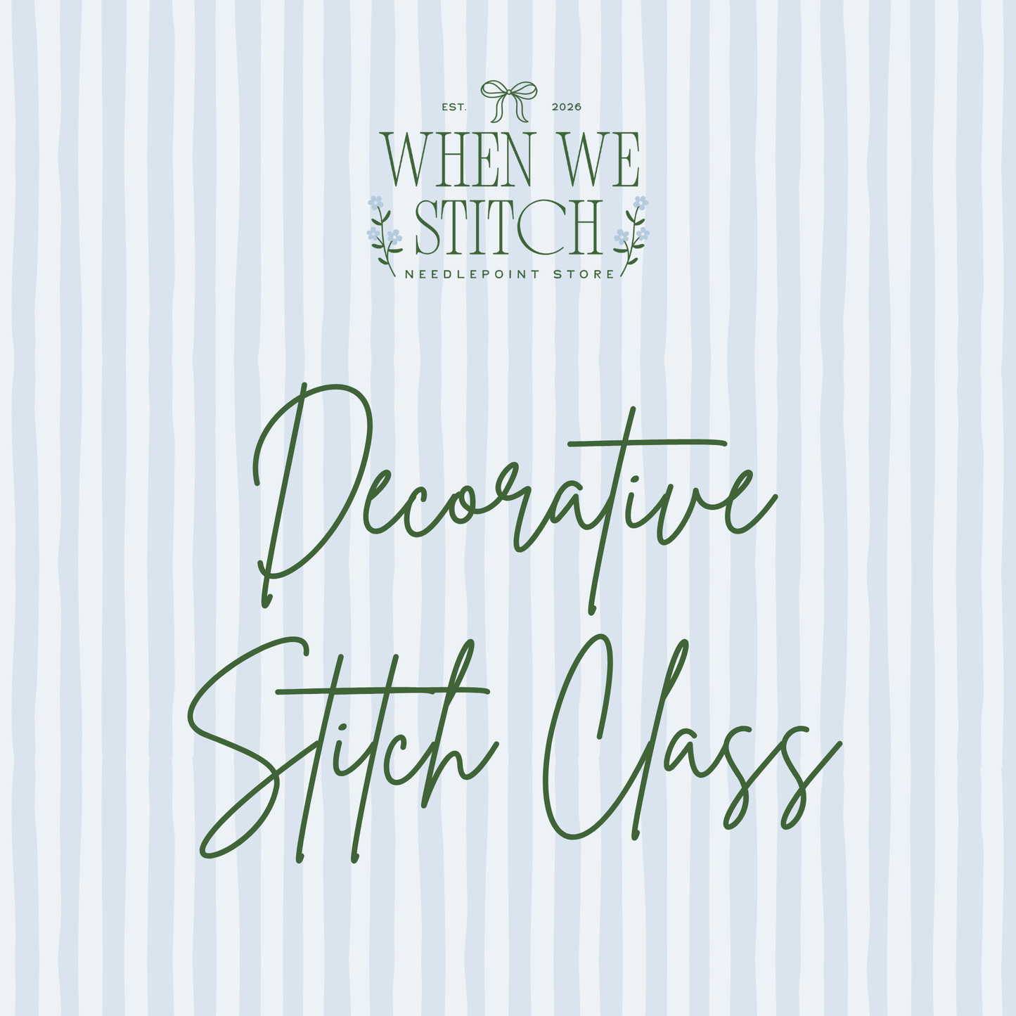 Decorative Stitch Class