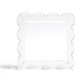 Scallop Acrylic Frame - 4" Square - Clear