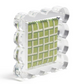 Scallop Acrylic Frame - 4" Square - Clear
