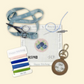 Hydrangea Blue Key Fob Kit