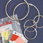 1 1/2" Rings, Pack of 6 for Floss Organizers