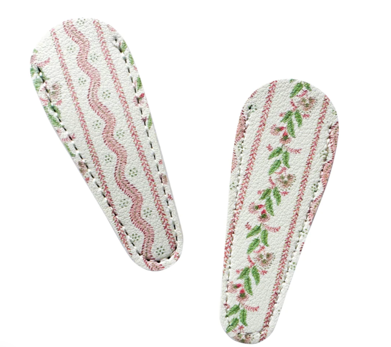 Emma Pink Stripe Leather Scissor Case