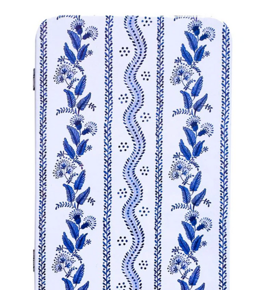 Blue Emma Stripe Tin Box with Magnet