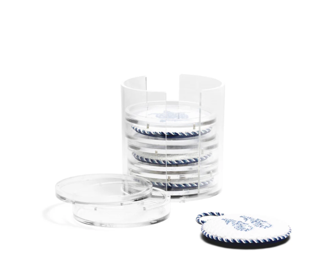 4"x4" Acrylic Round Coaster Set