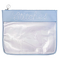Large Stitches Light Blue Leather Project Bag