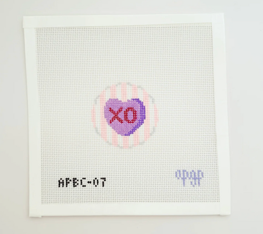 Candy Heart Bag Tag