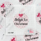 Salt + Sand Designs Baby's 1st Christmas Pink needlepoint canvas
